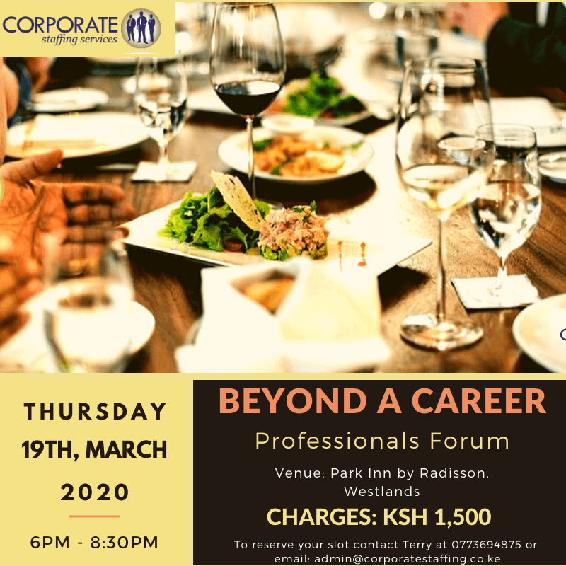 You Are Invited!!! Professionals Forum You Must Attend
